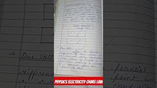 PHYSICS ELECTRICITY OHMS LAW CLASS 10 AND 12NCERT SOLUTION SUBSCRIBE LIKE SHARE [upl. by Itnahsa]