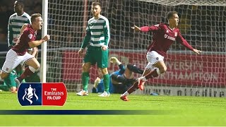 Northampton 32 Northwich Victoria  Emirates FA Cup 201516 R2  Goals amp Highlights [upl. by Sallee]