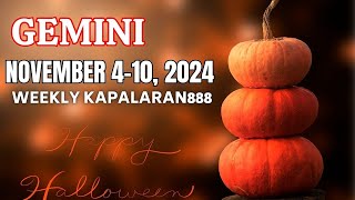 IBABALIK SAYO ANG PARA SAYO ♊️ GEMINI NOVEMBER 410 2024 WEEKLY TAGALOG TAROT KAPALARAN888 [upl. by Ainnet51]