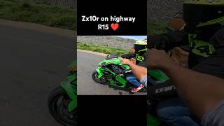 Zx10r on highway R15 ❤️ automobile yamhabikers zx10r [upl. by Petromilli]