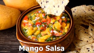 Fresh Mango Salsa Recipe  Mango Salsa [upl. by Tracee943]