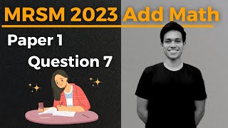 MRSM 2023 Add Math  Paper 1 Question 7 Vectors [upl. by Atnahsal]