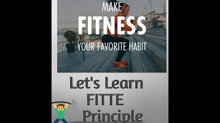 The FITTE Principle for training programs what is FITTE formula meaning [upl. by Ecraep]