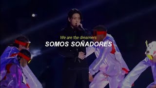 Jungkook  Dreamers FIFA World Cup Qatar 2022 Opening Ceremony Traducido al español  Lyrics [upl. by Nesyla]