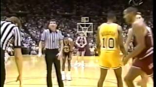 1990 College Basketball  LSU vs LMU [upl. by Bolten547]