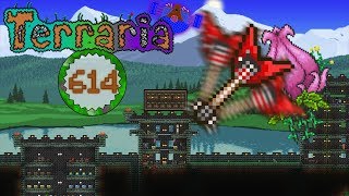 Terraria Part 614  FIGHTING PLANTERA WITH THE AXE [upl. by Ddene]