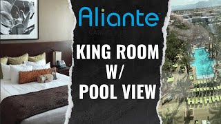 Most Laid Back Casino in Las Vegas  Aliante King Bed Pool View Room  Aliante Hotel and Casino 4K [upl. by Kreis]