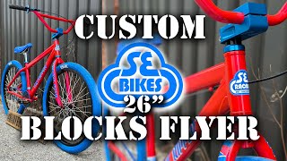 SE BIKES 26quot BLOCKS FLYER CUSTOM CRUISER BMX  HARVESTER BIKES [upl. by Isabel]