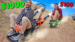 BEST DIY CAR WINS 100 vs 1000 Homemade Car Budget Challenge [upl. by Sidnac]