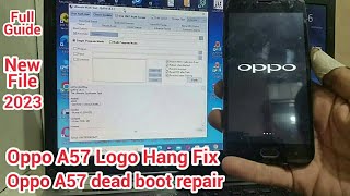 Oppo a57 logo hang Flash file UMT  Oppo a57 hang on Logo Firmware UMT QC Fire Tool New Method 2023 [upl. by Kery254]