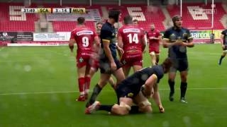 Round One Highlights Scarlets v Munster Rugby  201617 season [upl. by Llertnahs]