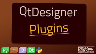 PyQt QtDesigner Plugins [upl. by Rabin663]