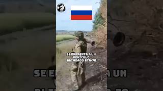 Soldado ruso enfrenta un BTR70 soviético 🗿 [upl. by Nwahsd]