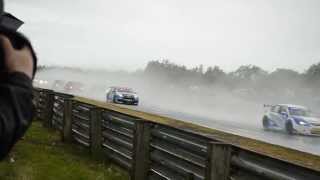 BTCC 2013  Croft Circuit  Race 3 [upl. by Ellehcin]