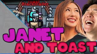 Toast the Janitor and Janet the Blackmailer are teamingup in Among Us ft Hafu 5up [upl. by Lledner]