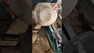 Coupe en Peuplier tournagesurbois woodworking art [upl. by Hallagan]