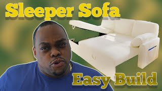 LShaped Sleeper Sofa Assembly Gone Right DIY MustSee [upl. by Anora928]