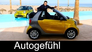 Smart fortwo Cabrio FULL REVIEW test driven allnew convertible passionprimeBrabus tailormade 2016 [upl. by Ober87]