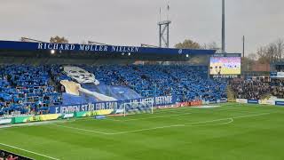 Deilige TIFO i OB  Esbjerg på Odense Stadion i1 div 26102024 [upl. by Ardnuhsed634]