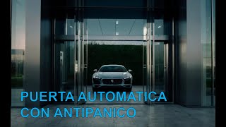 Puerta Automatica con antipanico [upl. by Imotas]