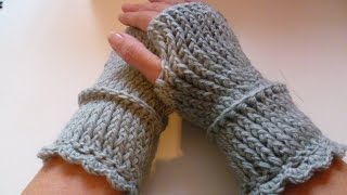 Pulswärmer häkeln  Handschuhe  crochet Glove  Handstulpen [upl. by Ahrens]