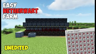 Easy Minecraft Nether Wart Farm For Beginners 121 Tutorial unedited [upl. by Delphine]