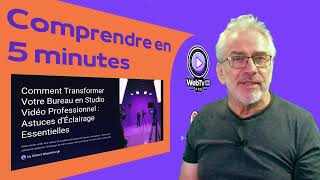 Transformez Votre Bureau en Studio Vidéo Pro  Astuces dÉclairage 🔦💼  Episode 08 [upl. by Elephus]