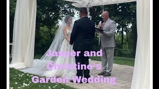 Christine amp Jasper Garden Wedding Ceremony [upl. by Akym475]