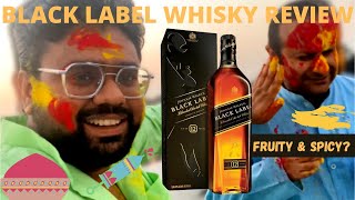 Johnnie Walker Black Label Blended Scotch Whisky Price and Review in Hindi [upl. by Creath]