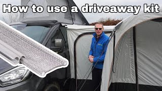 How to connect your driveaway awning to your campervan with a driveaway kit [upl. by Anna-Maria937]