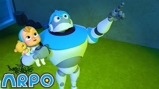 The Aliens Are back  ARPO The Robot  Robot Cartoons for Kids  Moonbug Kids [upl. by Coray301]