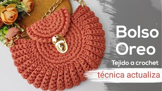 🔥Bolso OREO Tejido en Trapillo Técnica Actualizada  paso a paso EN Español [upl. by Yroggerg189]