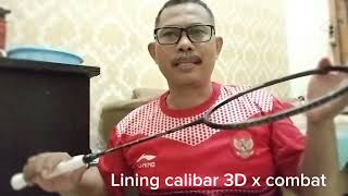 Raket Lining calibar 3D X combat buat penyemangat hoby [upl. by Annat]