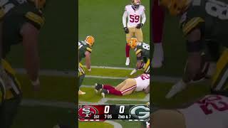 Tucker Kraft rumbles for a touchdown Packers strike first 49rs vs Packers nfl shorts nfl packers [upl. by Nos341]