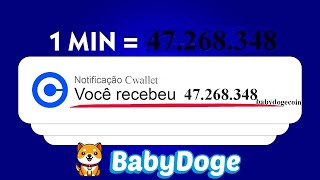 GANHE 47 milhoes BABYDOGECOIN FREE Faucet de Criptomoedas Grátis Revisão Completa Prova de Pagamento [upl. by Hindu]