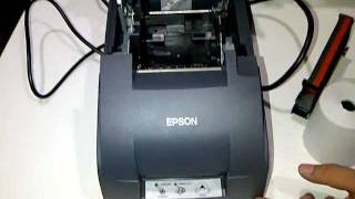 Pemasangan Kertas dan Cartridge Printer Kasir Epson TMU220 Series [upl. by Ahsyt910]