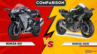 Kawasaki Ninja H2 Vs H2R  Know Which Is Better  Detailed Comparison  Autofiction [upl. by Anisamoht475]