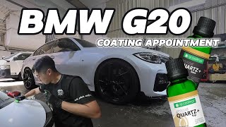 BMW  G20  White Cars Are Fun To Detail IGL Coatings Quartz Coating  Detailing Vlogs [upl. by Gilmer]