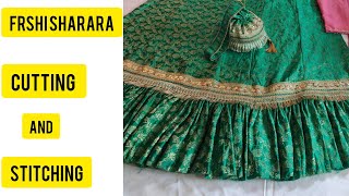 Farshi Sharara cutting and stitching😍🥰  Farshi Garara Farshi garara design  Kanchoi Farara [upl. by Meridel]