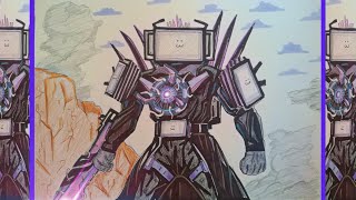 How to draw Upgraded Titan Tv Man Skibidi Toilet 67part 3 [upl. by Taddeo962]