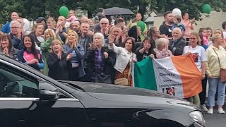 Christy Dignam Rest in peace Finglas West pay their Respects to local Music hero 17th June 2023 [upl. by Kutzenco]