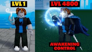 Noob Uses CONTROL  Devil Fruits  I Reached Level Max In King Legacy [upl. by Shantee562]