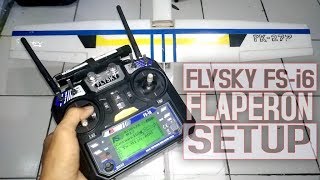 FlySky FS i6  Flaperon Setup [upl. by Kcirrad1]