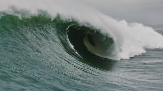 10 waves from one of the biggest days ever at Mavericks  122823  Drone Footage [upl. by Aielam]