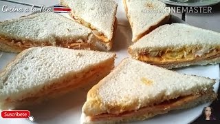 como hacer sándwich de jamón y queso a mi estilo rápidoy facil CencilloCocina con Jenny [upl. by Gregor]