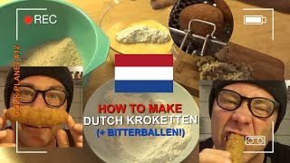 How to make Dutch kroketten  bitterballen Cook Planet 12  Planet Michell English [upl. by Ielirol]