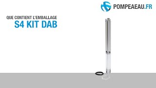 DAB S4B  S4C  S4D  S4E KIT Pompe immergée  Déballage [upl. by Fernandes]