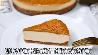 NO BAKE BISCOFF CHEESECAKE [upl. by Enael]