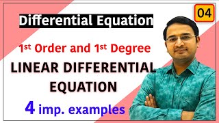 Linear Differential Equation Differential Equation of first Order and first Degree [upl. by Asetal]