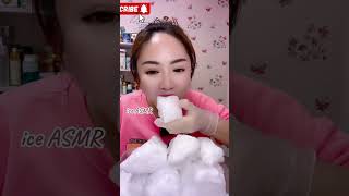 Aijings🍚extremely squeakiest white ice chunks eating only bites ASMR [upl. by Warden]